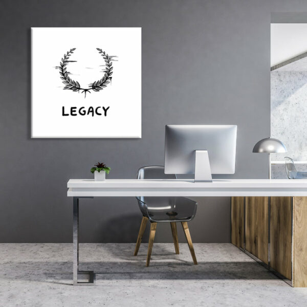 Legacy Icon weiß 100 x 100 cm