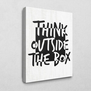 Think outside the box 105 x 140 cm 4 cm
