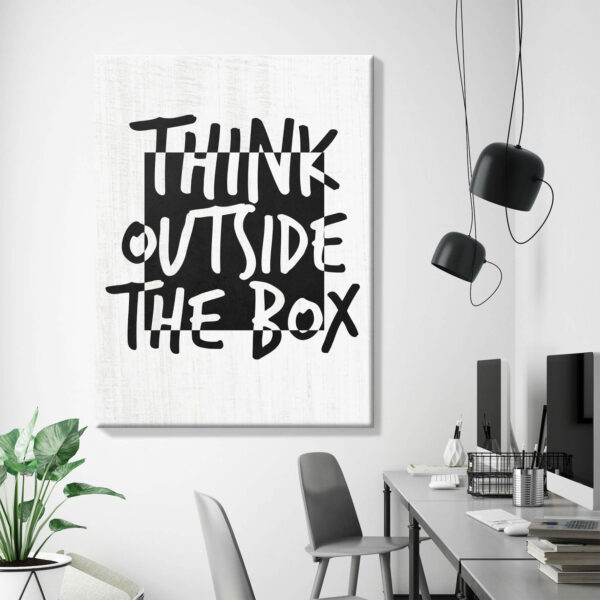 Think outside the box 40 x 60 cm 2 cm
