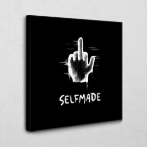 Selfmade Icon schwarz 100 x 100 cm