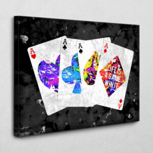 Four Aces in Life 120 x 80 cm