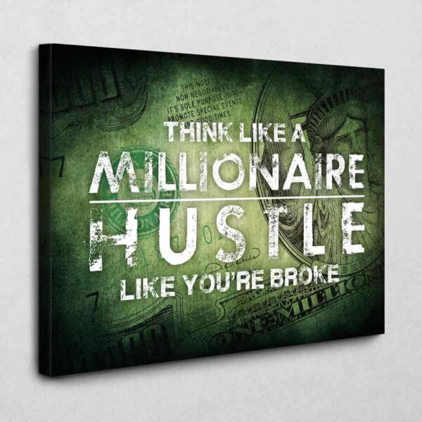 Think like a Millionaire 140 x 105 cm 4 cm