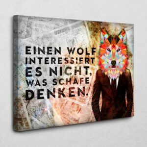 Der Wolf 140 x 105 cm 2 cm