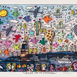 James Rizzi - CRUISE ME TO ISTANBUL - Original 3D Bild HANDSIGNIERT