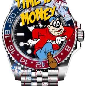 SKYYLOFT - Watch Panzer Knacker - Time is money - Original Wandbild auf Acryl