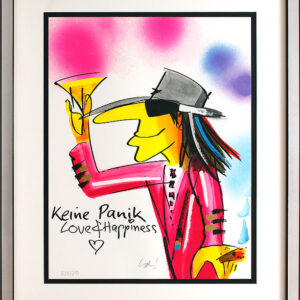 1 Udo Lindenberg KEINE Panik - LOVE & HAPPINESS original HANDBESCHRIFTET!