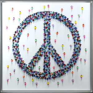 JUAN ALIAGA - PEACE - 3D-Originalgemälde