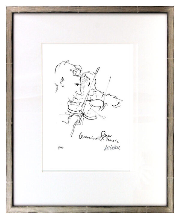 Armin Mueller-Stahl - Classical and new music Original Lithographie - limitiert ...