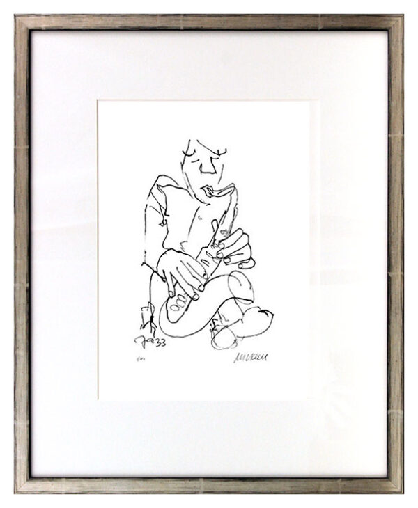 Armin Mueller-Stahl - Jazz - Saxophonist Original Lithographie - limitiert und h...