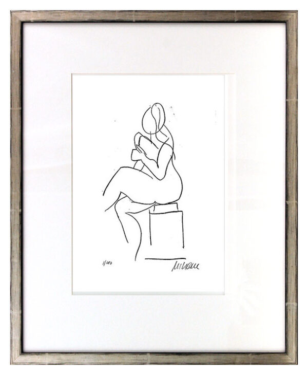 Armin Mueller-Stahl - Sitzende Original Lithographie - limitiert und handsignier...