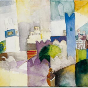 Macke- Kairouan- Moderne-80 x 100 cm