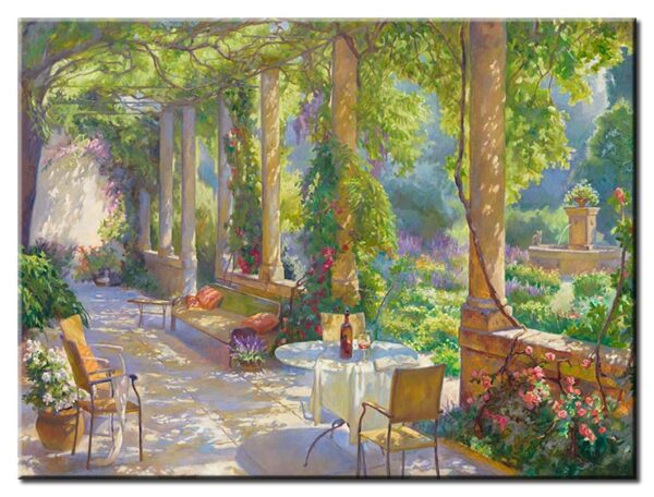 Diego Santos - Sommerterrasse-60 x 80 cm