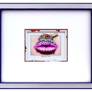 Branko - CUPCAKE LIPS - Original 3D Bild handsigniert - ohne Rahmen PP