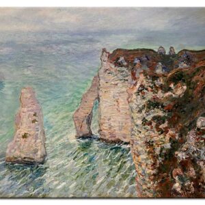 Claude Monet Bilder - Aiguille und Porte D'Aval in Etretat-80 x 100 cm
