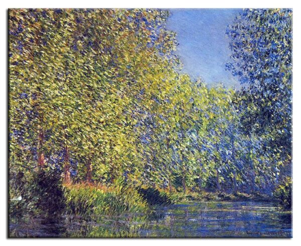 Claude Monet Bilder - Biegung im Fluss Epte bei Giverny-40 x 50 cm