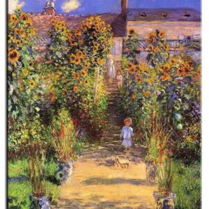 Claude Monet Bilder - Im Garten des Künstlers-80 x 100 cm