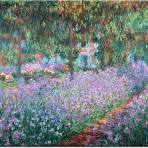 Monet- Blühende Iris-70 x 80 cm