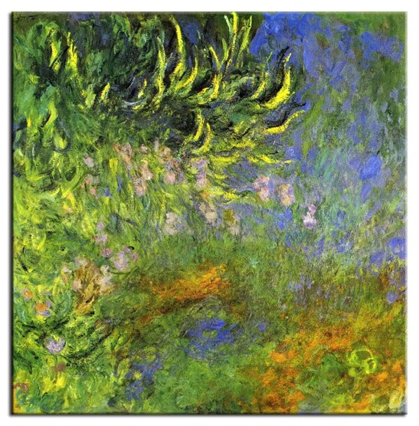 Claude Monet Bilder - Iris am Seerosenteich-30 x 30 cm