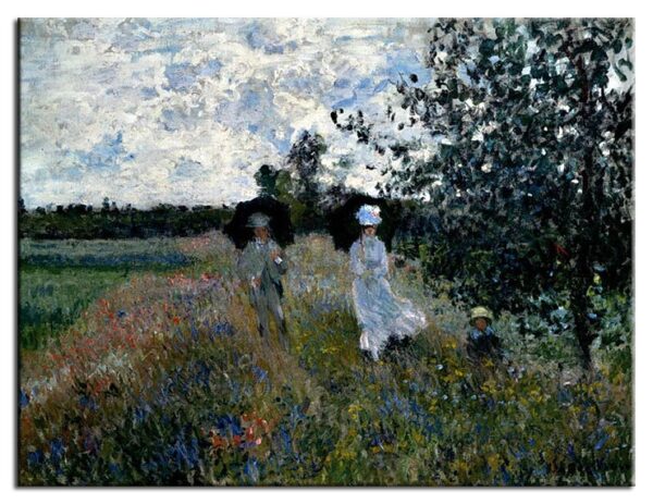 Claude Monet Bilder - Promenade bei Argenteuil-40 x 50 cm