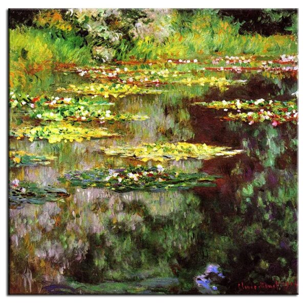 Claude Monet Bilder - Seerosenteich-80 x 80 cm