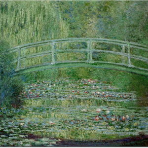 Claude Monet Bilder - Seerosenteich und Japanische Brücke -100 x 100 cm