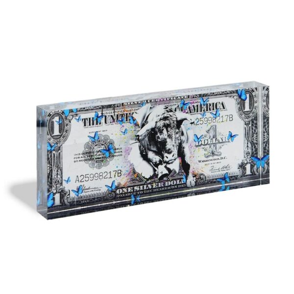 DEVIN MILES - ONE DOLLAR SILVER - ACRYLBLOCK