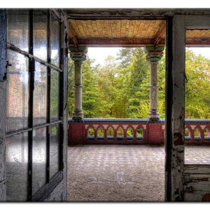 Grischka Georgiev Bilder - Romantische Veranda - Leinwandbild-60 x 90 cm