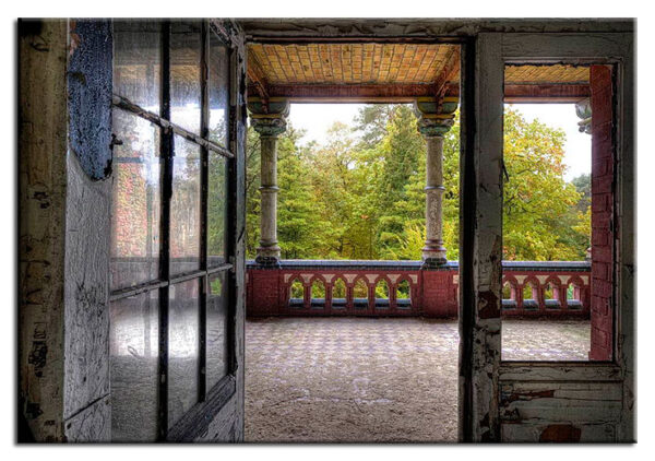 Grischka Georgiev Bilder - Romantische Veranda - Leinwandbild-60 x 90 cm