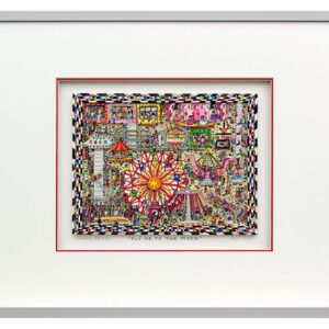 James Rizzi - FLY ME TO THE MOON - Original 3D Bild drucksigniert