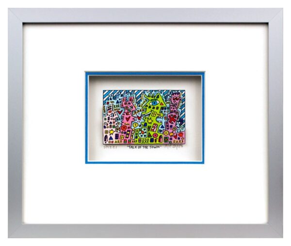 James Rizzi - Talk of the town - Original 3D Bild drucksigniert - ohne Rahmen PP...