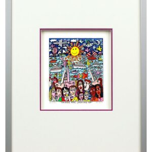 James Rizzi - THINGS ARE LOOKING UP - Original 3D Bild drucksigniert-alurahmen-N...