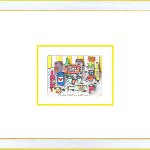 James Rizzi - We all had fun last night - Original 3D Bild drucksigniert-silber ...