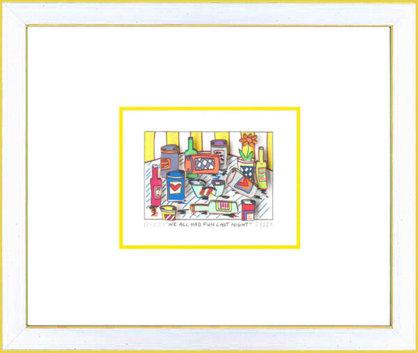 James Rizzi - We all had fun last night - Original 3D Bild drucksigniert-silber ...