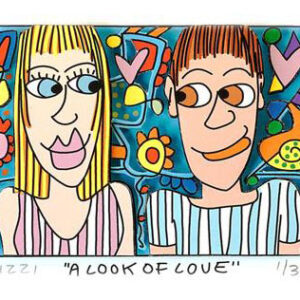 James Rizzi - A LOOK OF LOVE - Original 3D Bild drucksigniert