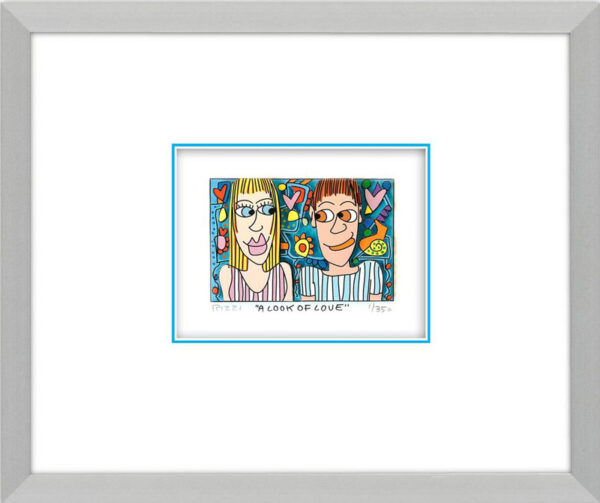 James Rizzi - A LOOK OF LOVE - Original 3D Bild drucksigniert