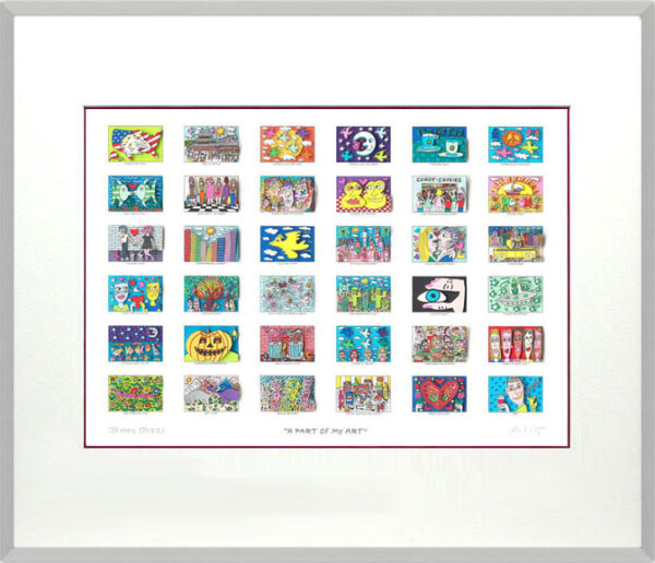 James Rizzi - A PART OF MY ART - Original 3D Bild drucksigniert