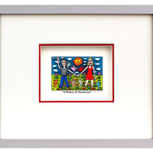 James Rizzi - A PEACE OF ROMANCE  - Original 3D Bild drucksigniert-alurahmen-AP ...