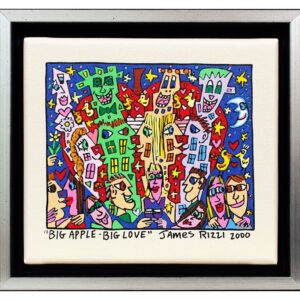 James Rizzi BIG APPLE BIG LOVE - 2D-Pigmentdruck