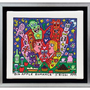 James Rizzi BIG APPLE ROMANCE - 2D-Pigmentdruck