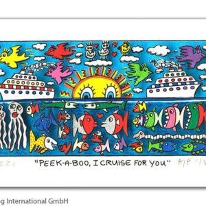 James Rizzi - PEEK-A-BOO - I CRUISE FOR YOU  - Original 3D Bild drucksigniert - ...