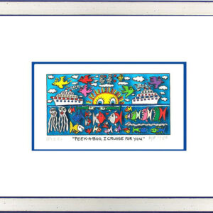 James Rizzi - PEEK-A-BOO - I CRUISE FOR YOU  - Original 3D Bild drucksigniert-Si...