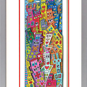 James Rizzi - BORDERLESS BUILDINGS - Original 3D Bild drucksigniert