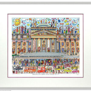 James Rizzi Brooklyn born and proud of it Orig. 3D Bild drucksigniert-alurahmen-...