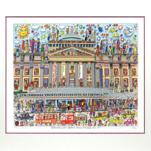 James Rizzi Brooklyn born and proud of it Orig. 3D Bild drucksigniert - ohne Rah...