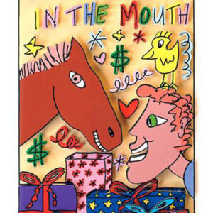 James Rizzi - DONT LOOK a GIFT HORSE in the MOUTH - Original 3D Bild drucksignie...