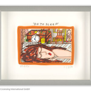 James Rizzi - GO TO SLEEP - Original 3D Bild drucksigniert