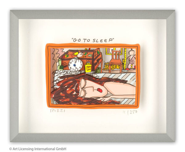 James Rizzi - GO TO SLEEP - Original 3D Bild drucksigniert