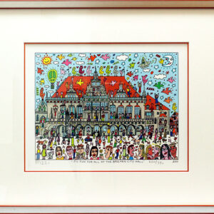 James Rizzi - IT'S FUN FOR ALL AT THE BREMEN CITY HALL - Original 2D Bild HANDSI...