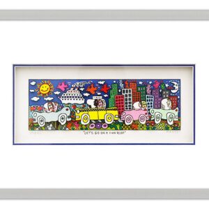 James Rizzi - LET'S GO ON A FUN RIDE - Original 3D Bild drucksigniert