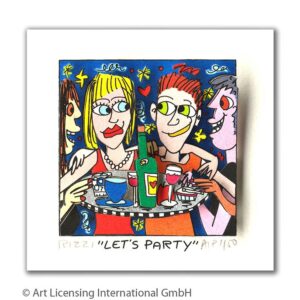 James Rizzi - LET'S PARTY  - Original 3D Bild drucksigniert - ohne Rahmen PP-AP ...